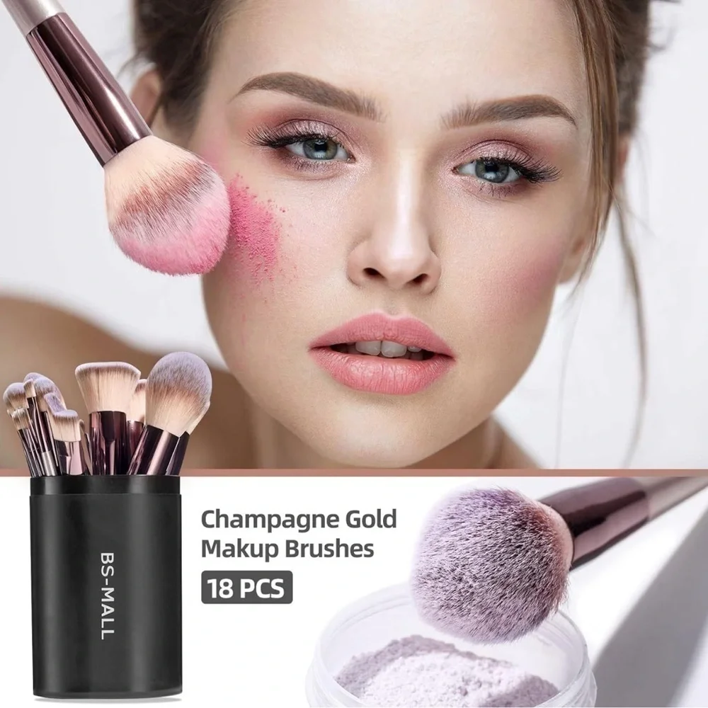 Champagne 18 pcs Brush Set